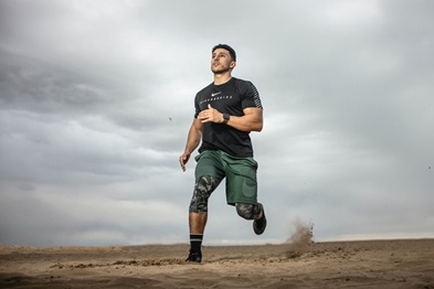 A man running
