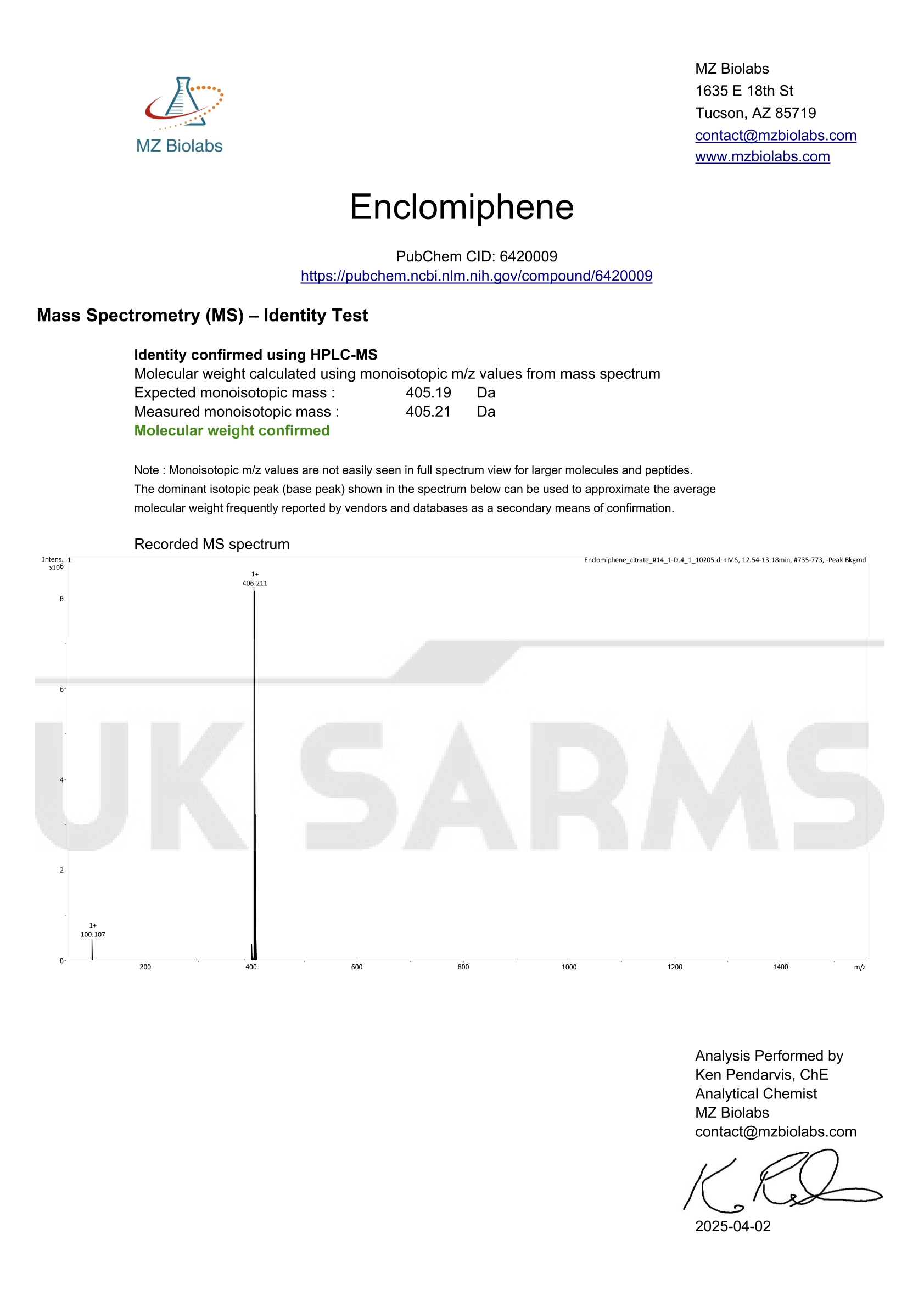 Enclomiphene Citrate - Image 5