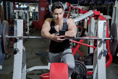 bodybuilder in gym