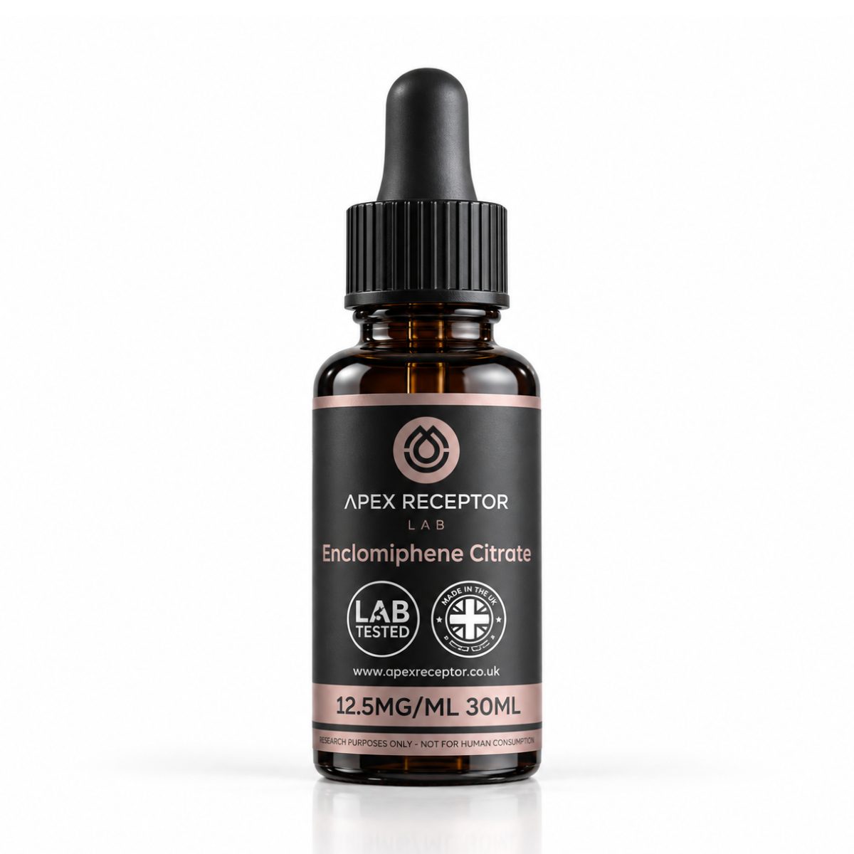 Enclomiphene Citrate 12.5mg/ml 30ml bottle, Apex Receptor Lab