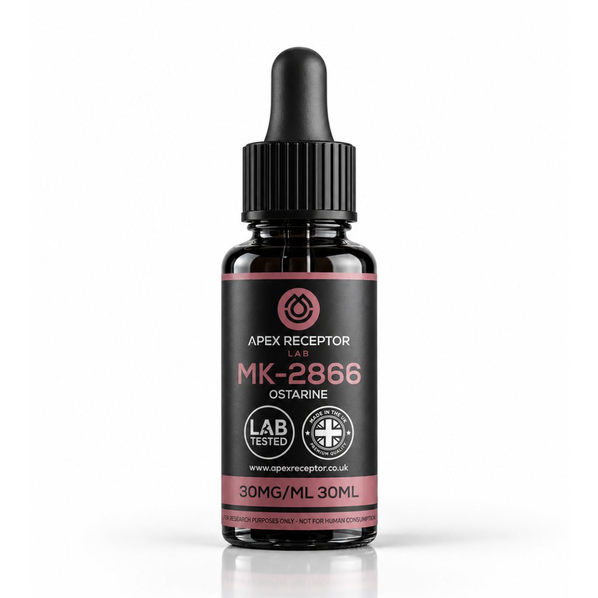Ostarine (MK-2866) 30mg/ml 30ml bottle, Apex Receptor Lab