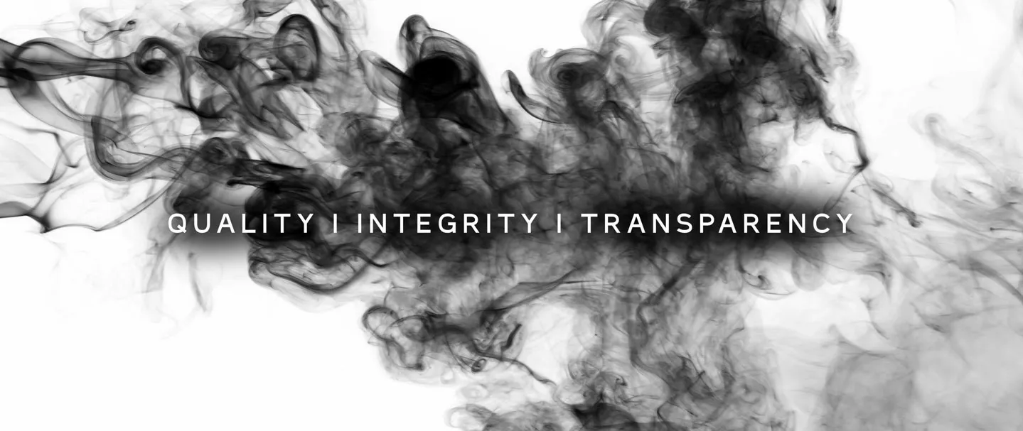 Quality, integrity, transparency