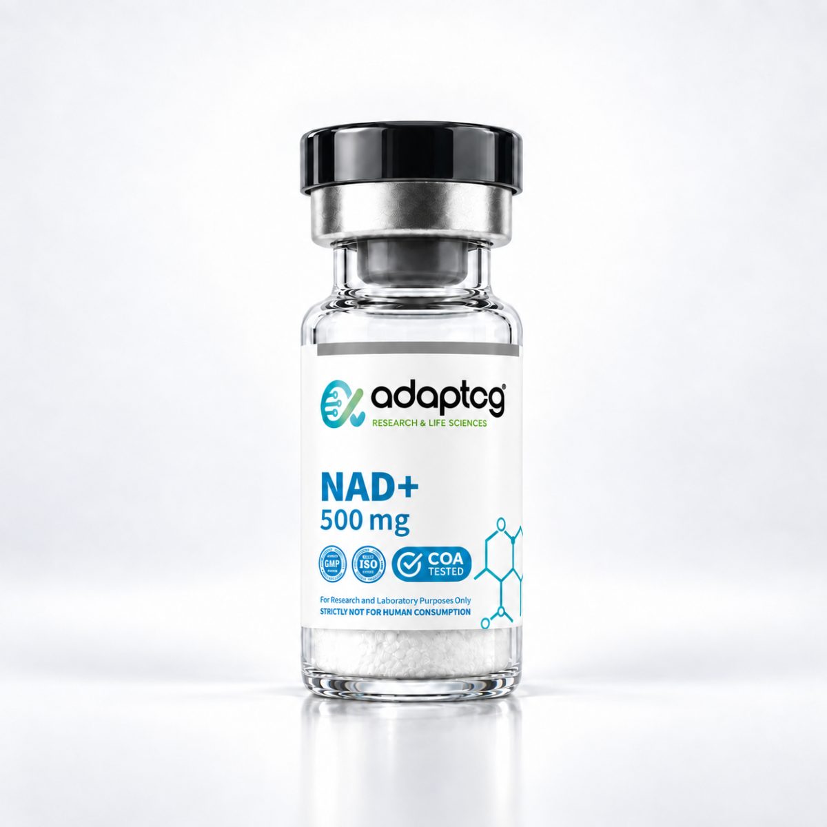 NAD+ 500mg research vial, Adaptog Research