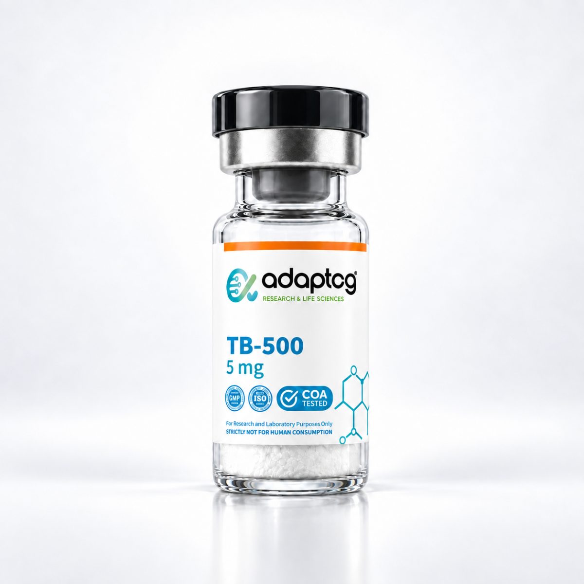 TB-500 5mg research peptide vial, Adaptog Research