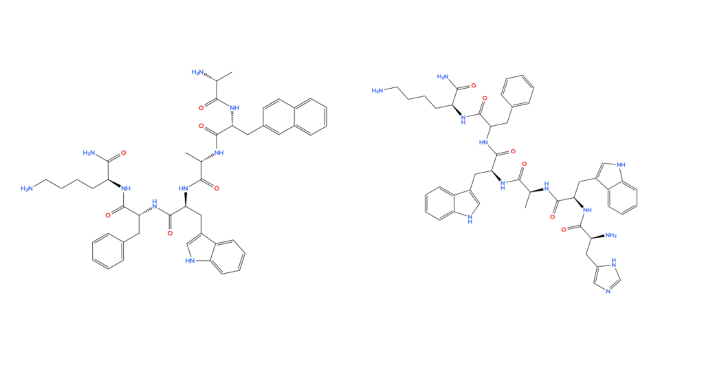 The difference between GHRP 2 and GHRP 6