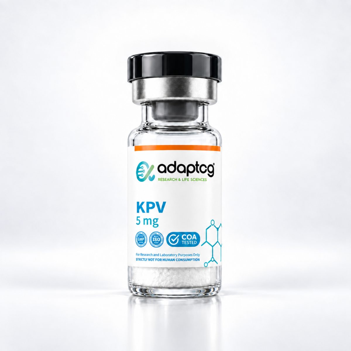 KPV 5mg research peptide vial, Adaptog Research
