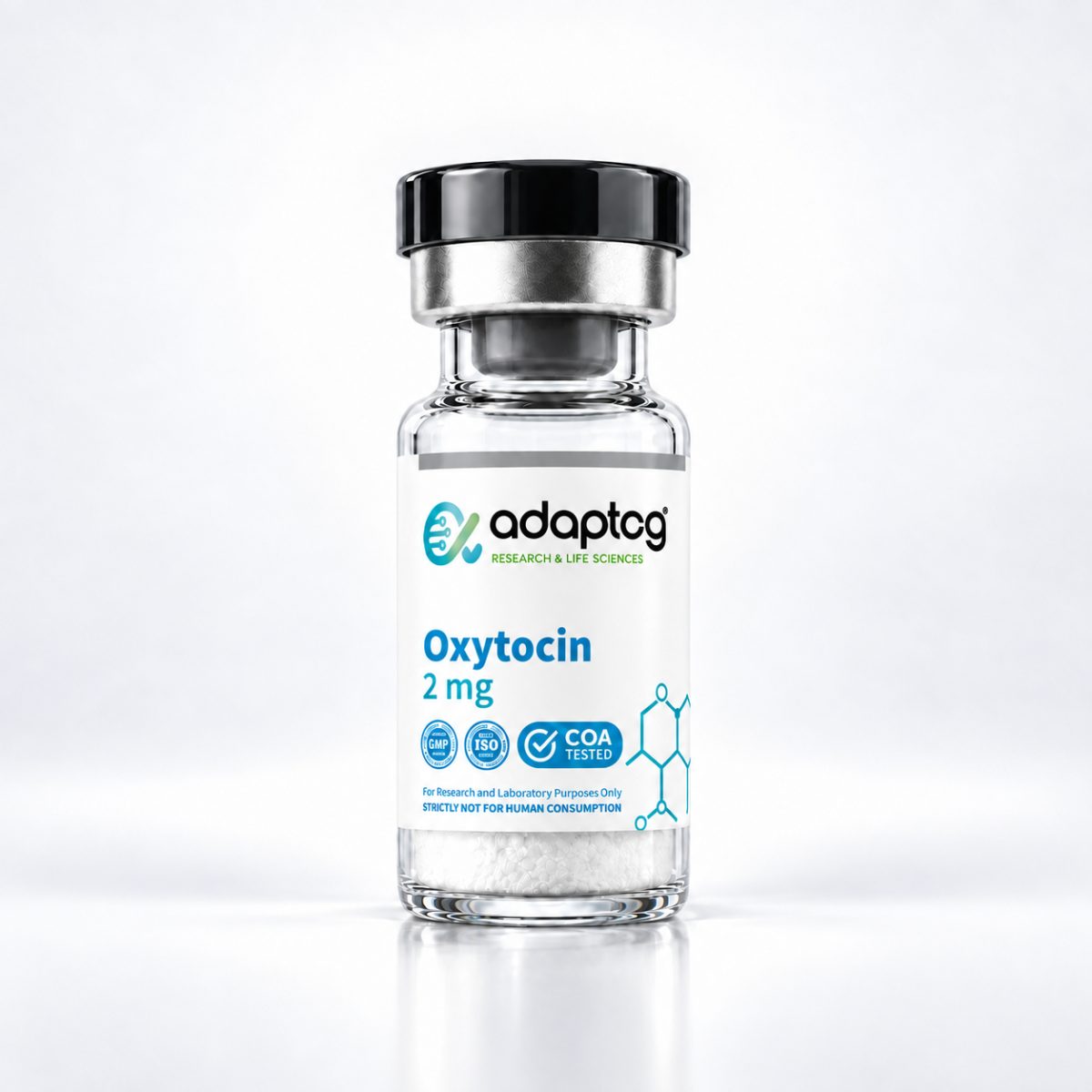 Oxytocin research peptide vial, Adaptog Research