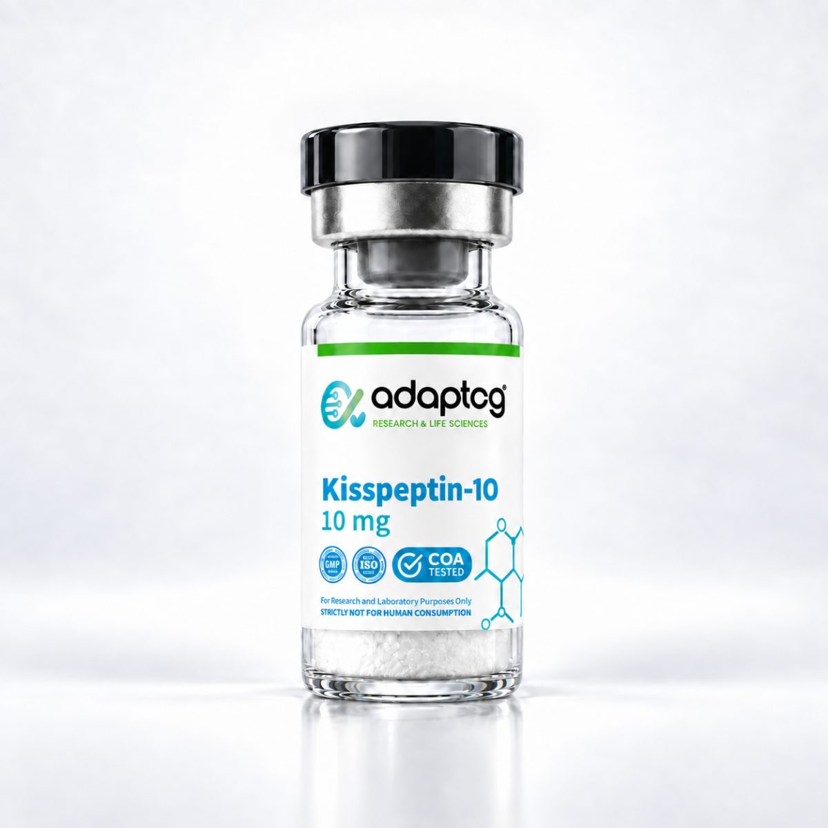 Kisspeptin-10 10mg research peptide vial, Adaptog Research