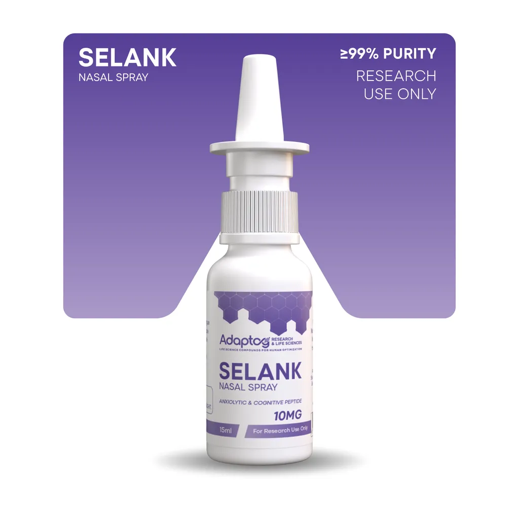 Selank nasal spray, 99% purity, for research use only