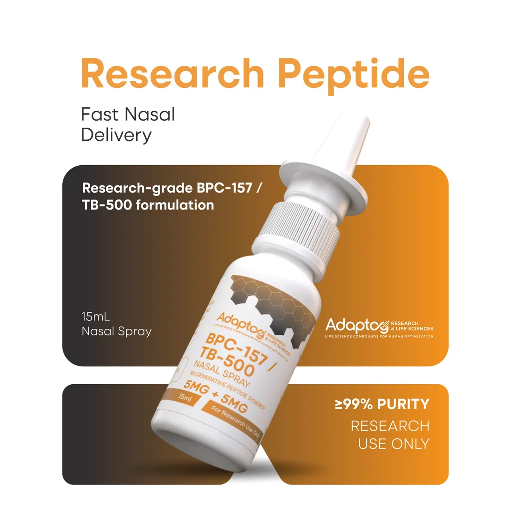BPC-157 + TB-500 nasal spray, 99% purity, for research use only