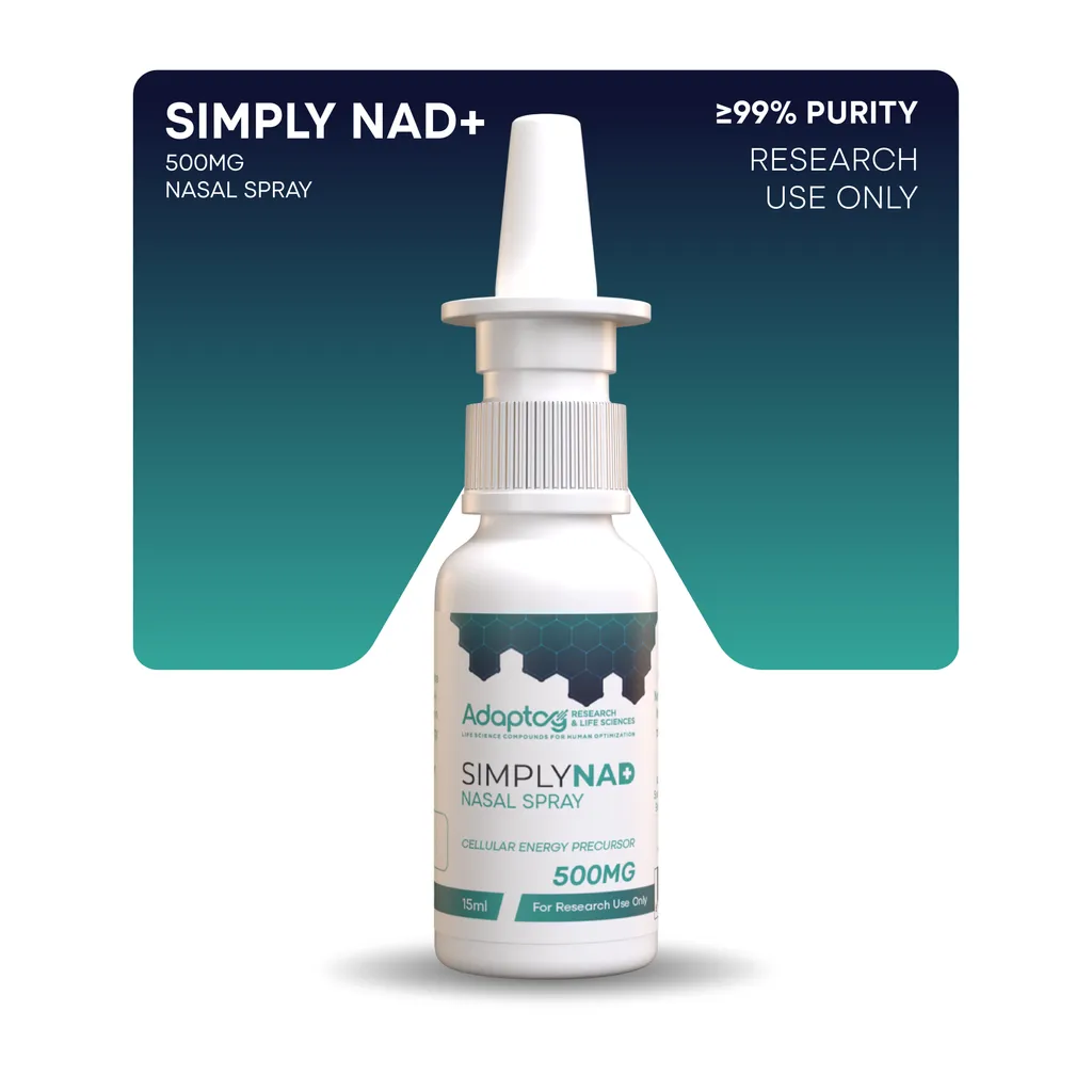 NAD+ nasal spray 500mg, 99% purity, for research use only